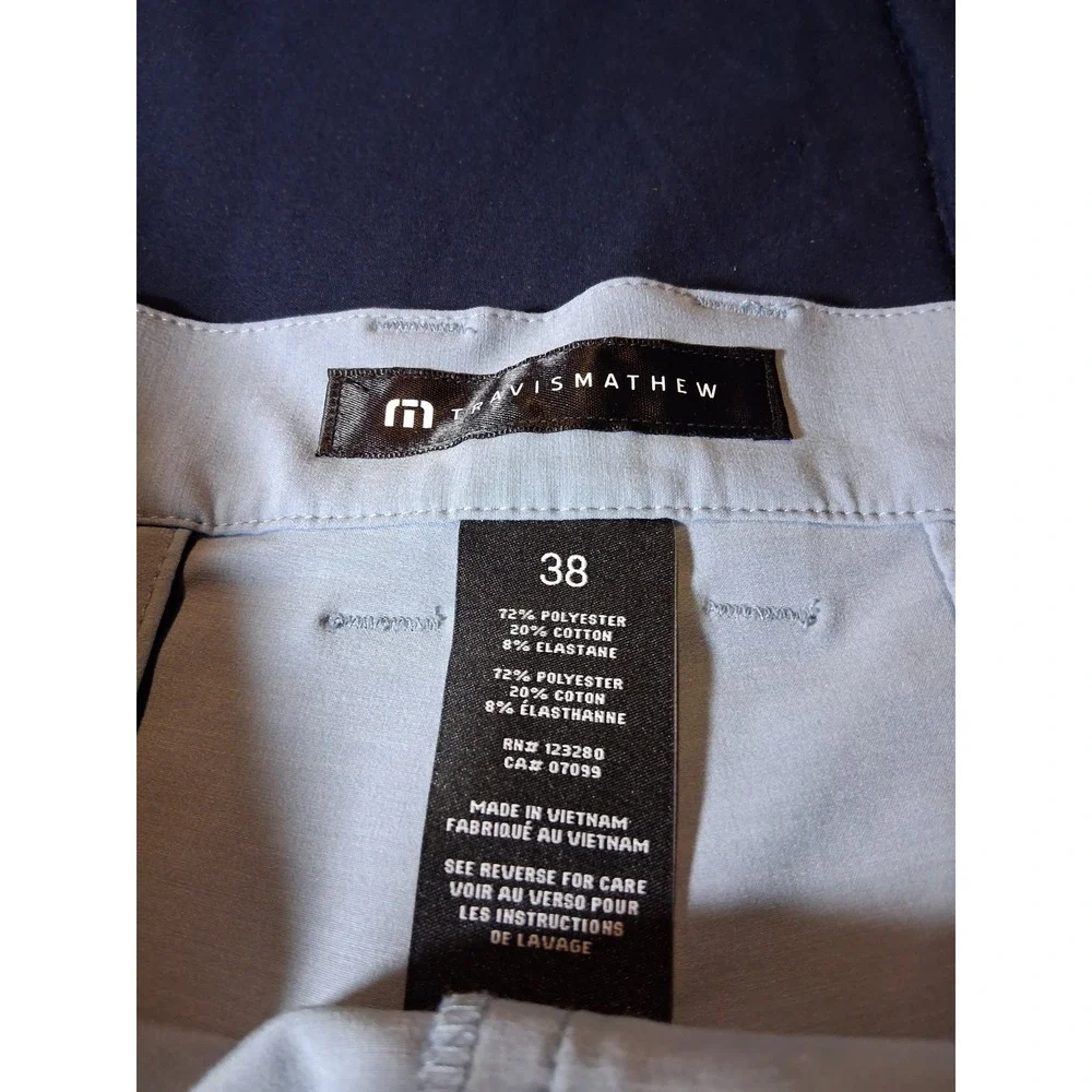 Travis Mathew Shorts Men's 38 Performance‎ Golf Casual Wear Blue